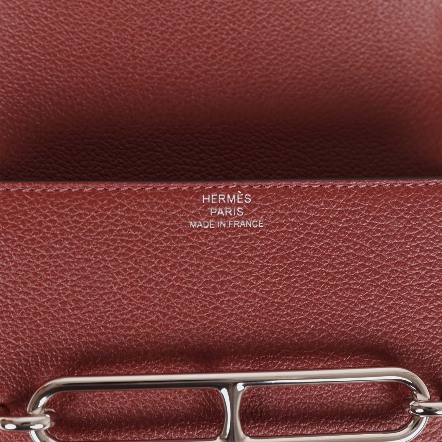 Roulis Slim Wallet Bi-Color Rouge H/Rose Azalee Evercolor Palladium Hardware