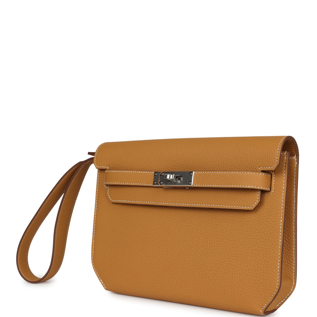 Kelly Depeches 25 Naturel Sable Togo Palladium Hardware