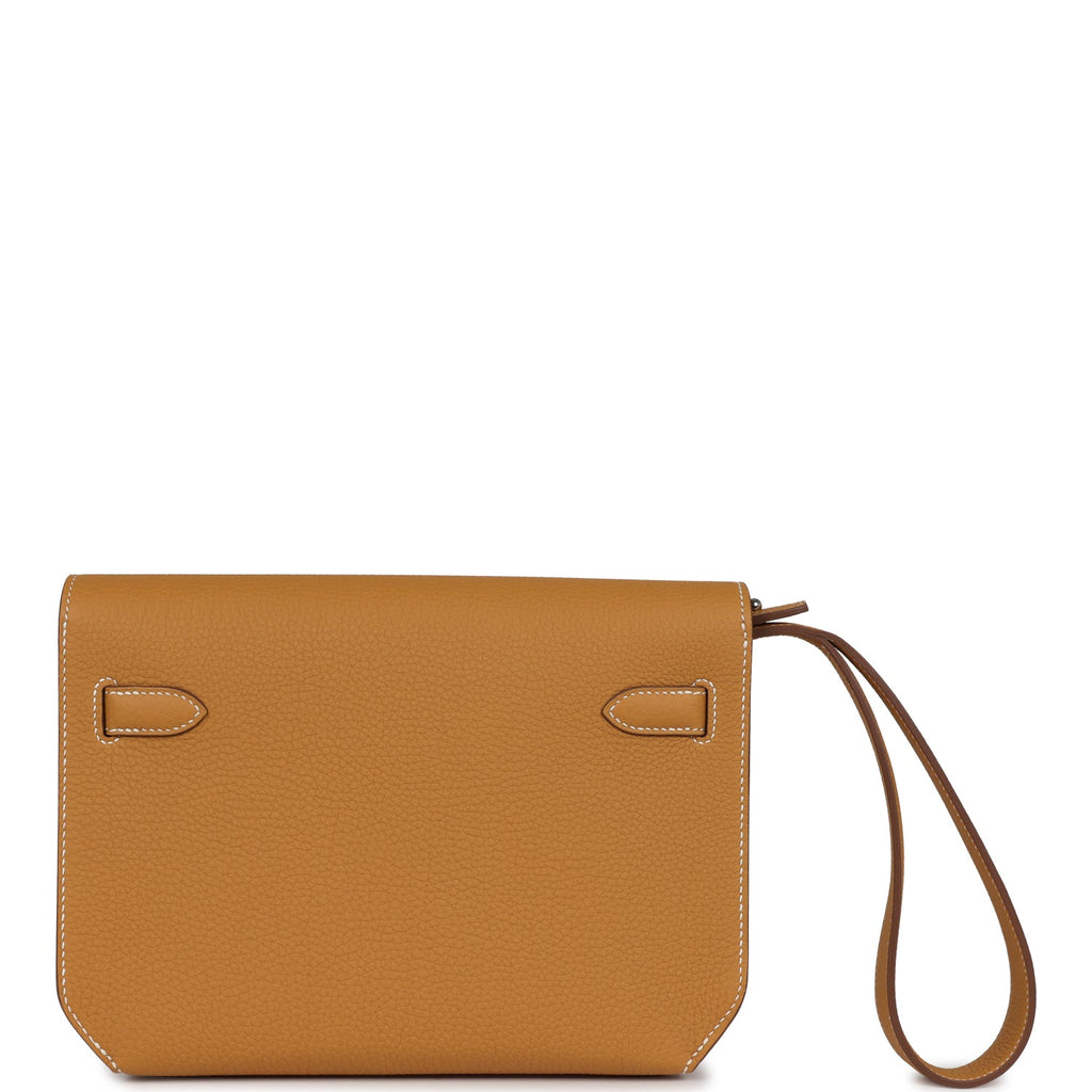 Kelly Depeches 25 Naturel Sable Togo Palladium Hardware