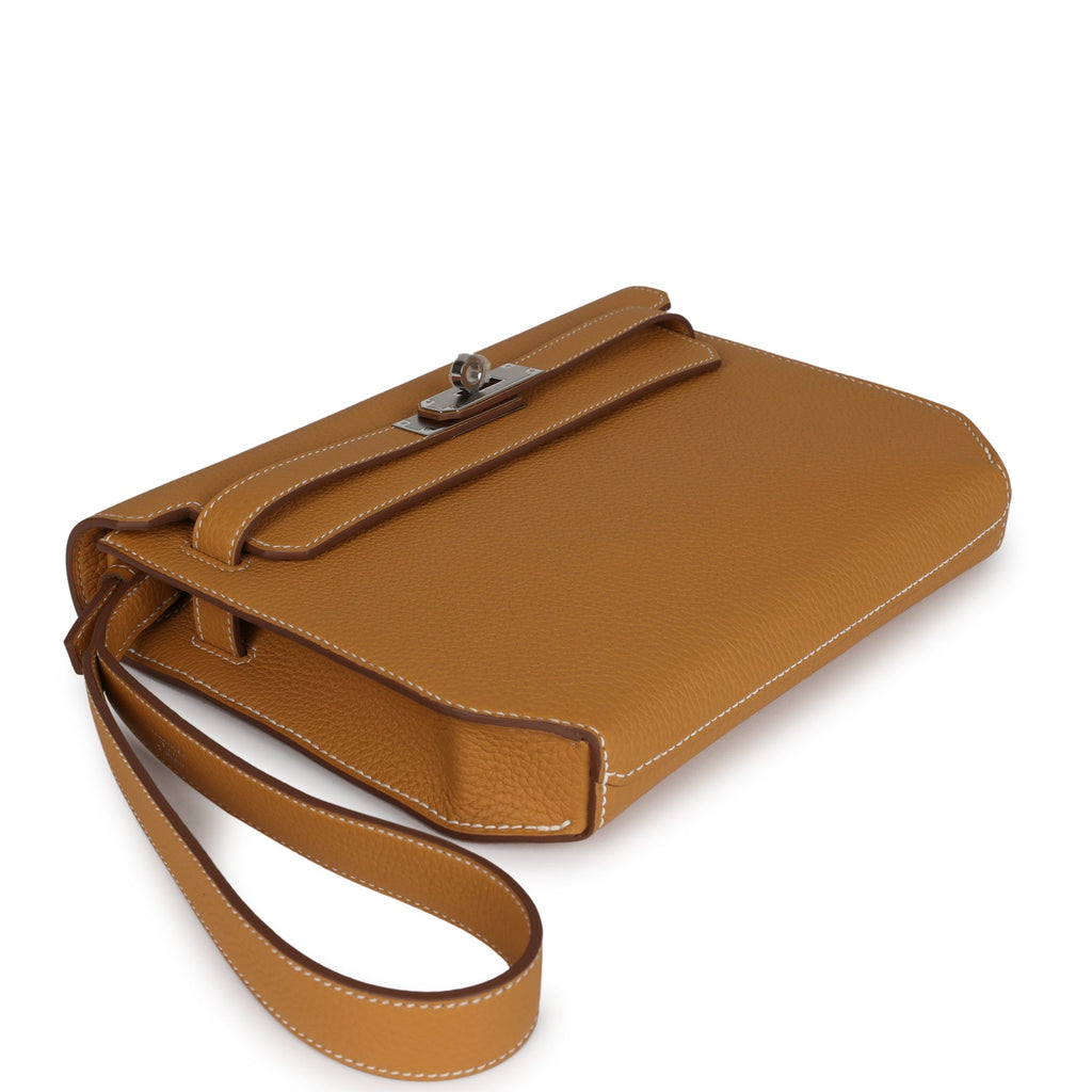Kelly Depeches 25 Naturel Sable Togo Palladium Hardware