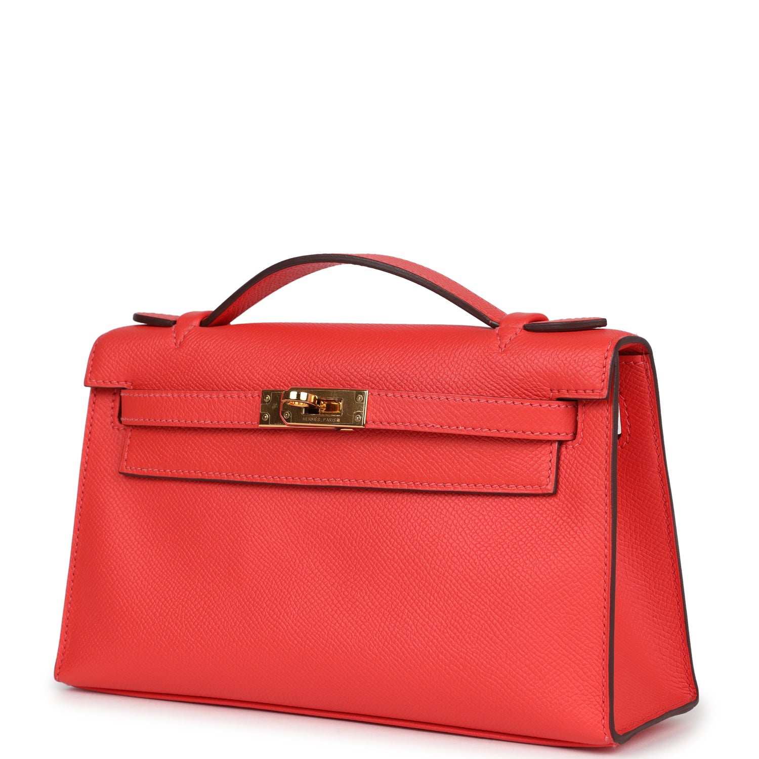 Kelly Pochette Rose Jaipur Epsom Gold Hardware
