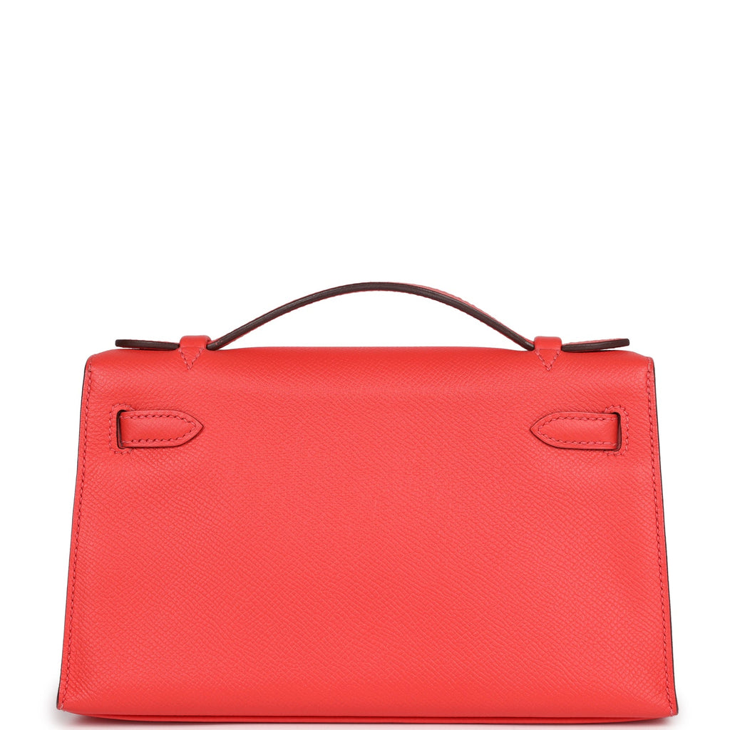Kelly Pochette Rose Jaipur Epsom Gold Hardware