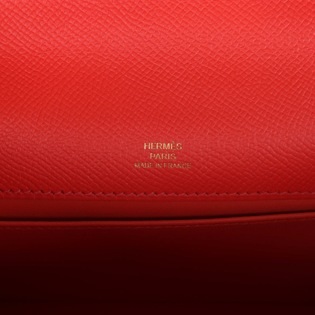 Kelly Pochette Rose Jaipur Epsom Gold Hardware