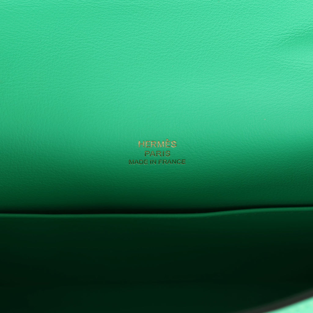 Kelly Pochette Vert Comics Swift Gold Hardware