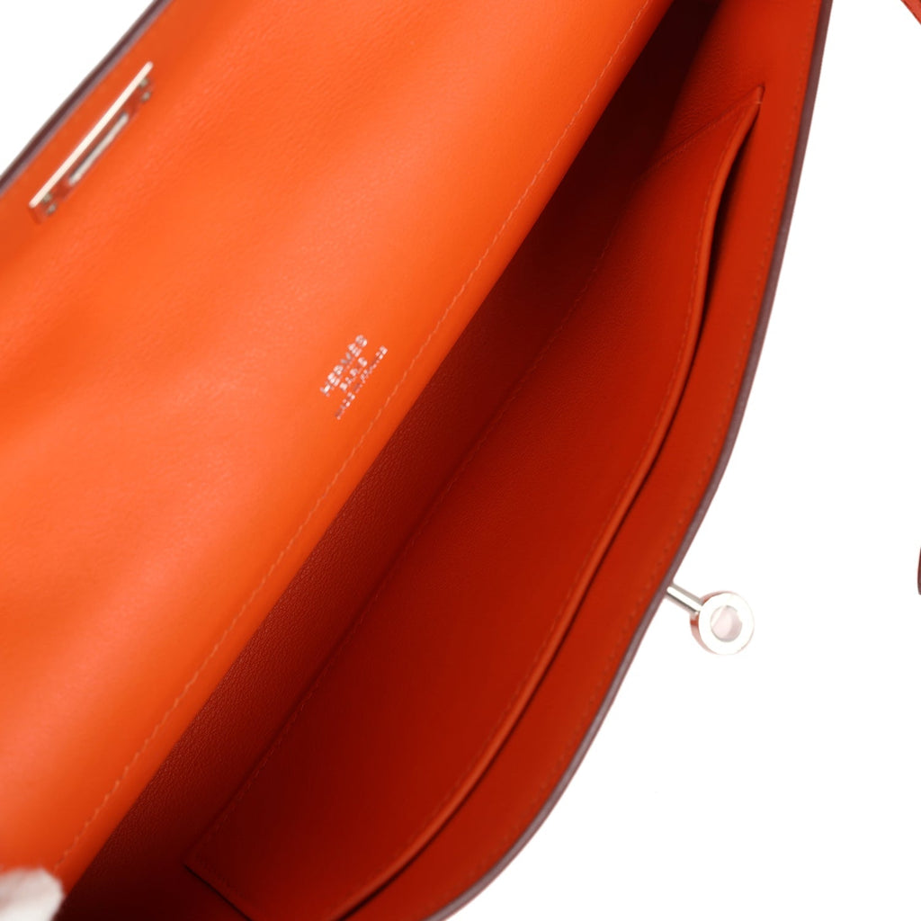 Kelly Cut Orange Swift Palladium Hardware