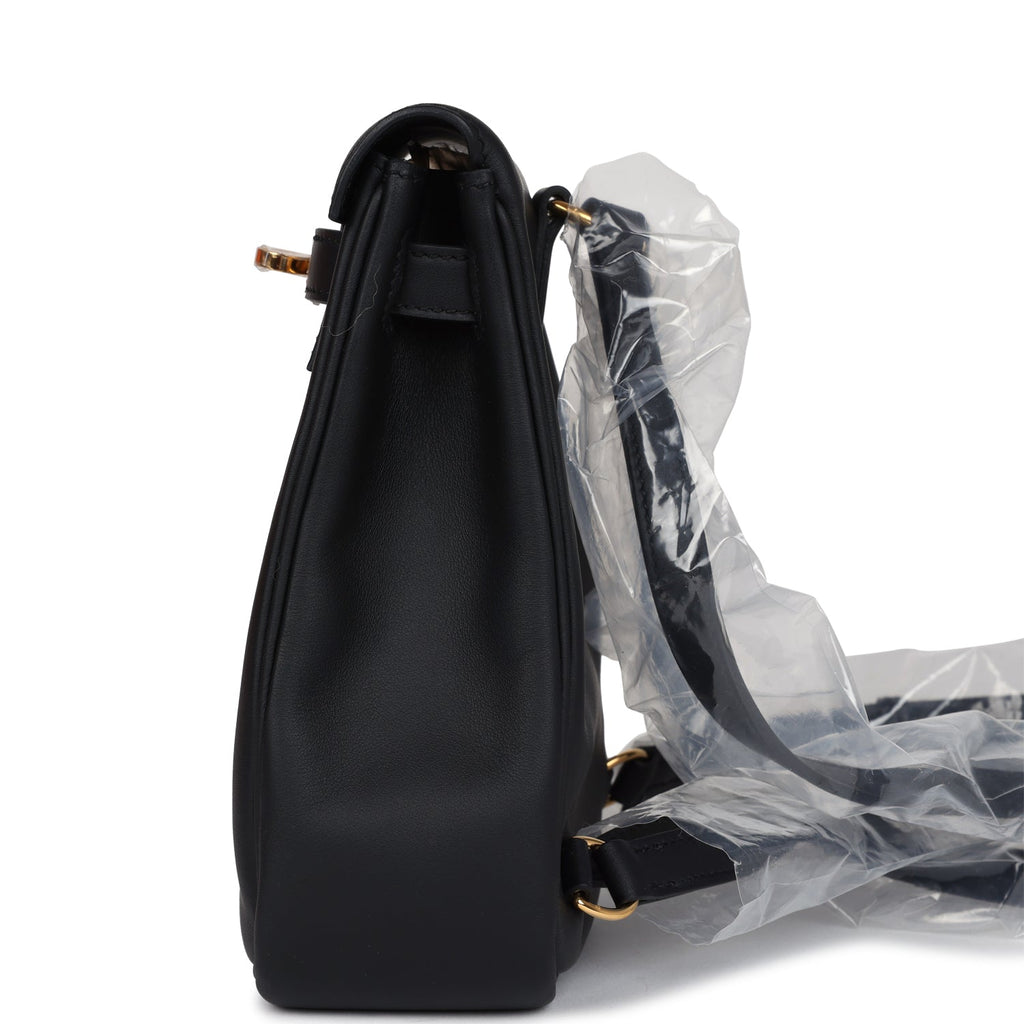 Mini Kelly Jump Backpack Black Swift Gold Hardware