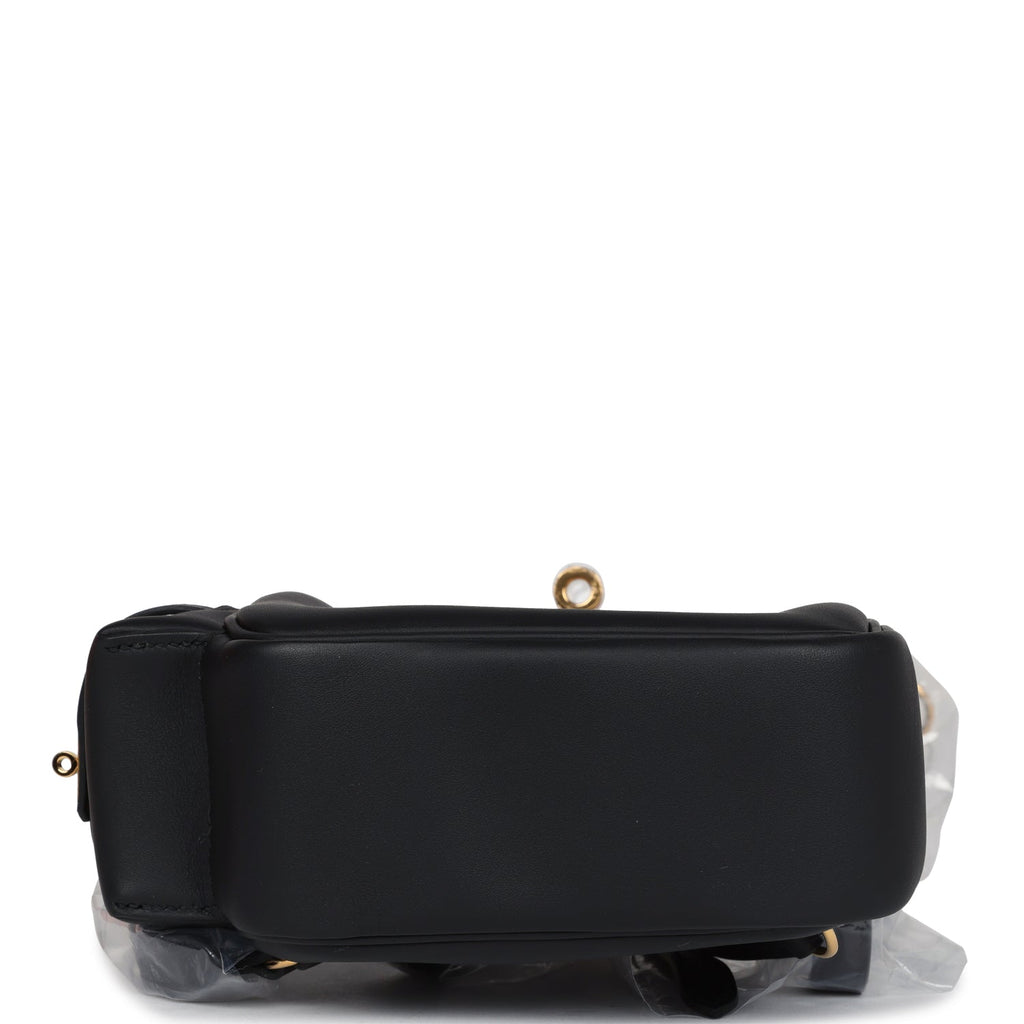 Mini Kelly Jump Backpack Black Swift Gold Hardware