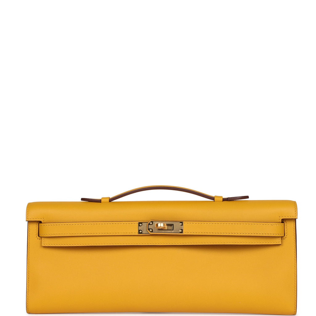Kelly Cut Jaune Ambre Swift Gold Hardware