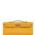 Kelly Cut Jaune Ambre Swift Gold Hardware
