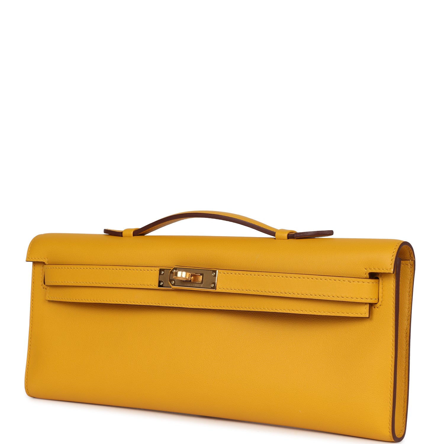 Kelly Cut Jaune Ambre Swift Gold Hardware
