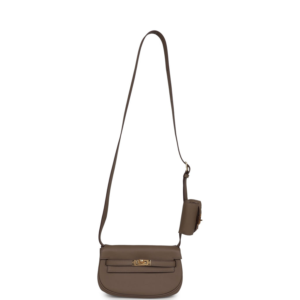Kelly Moove Etoupe Swift Gold Hardware