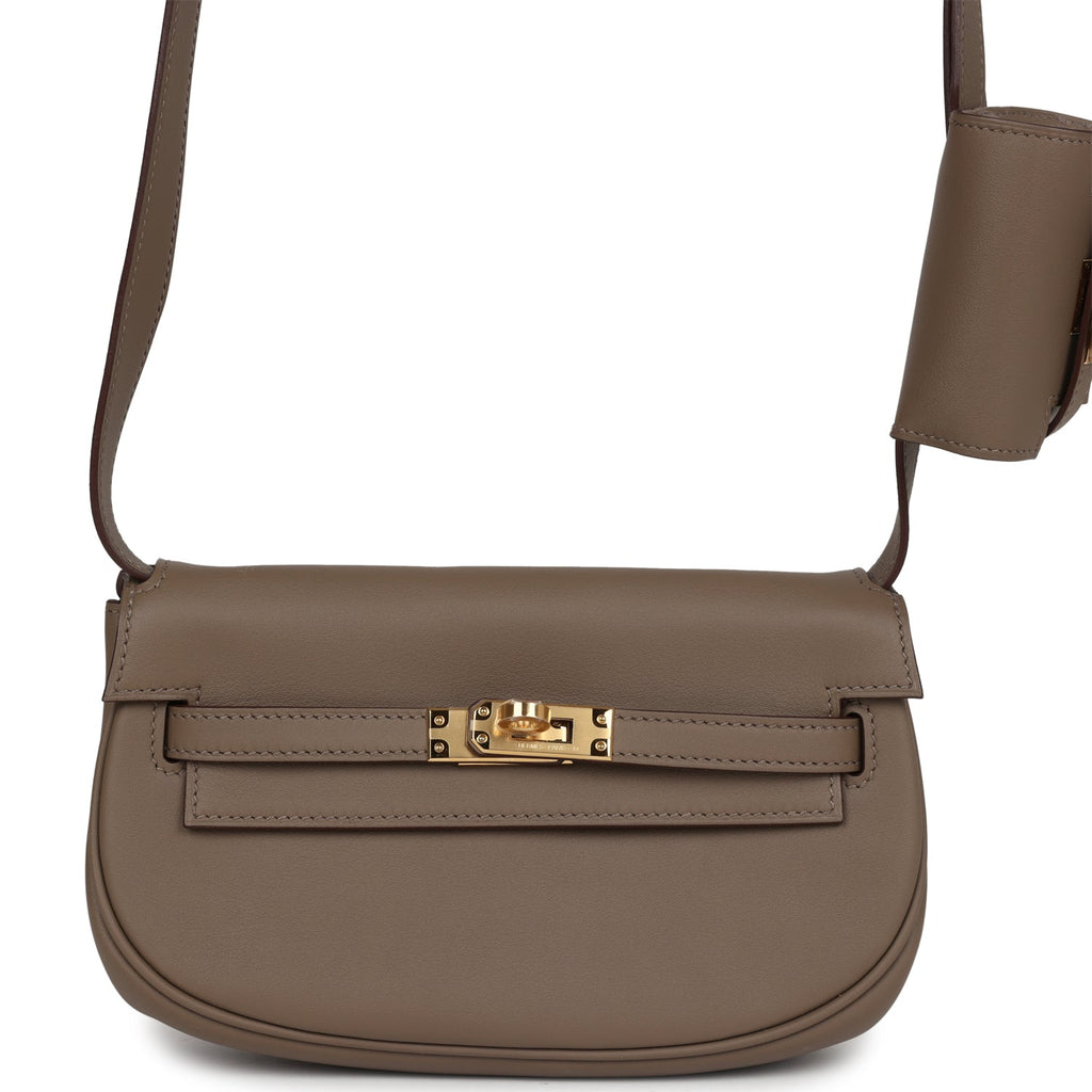Kelly Moove Etoupe Swift Gold Hardware