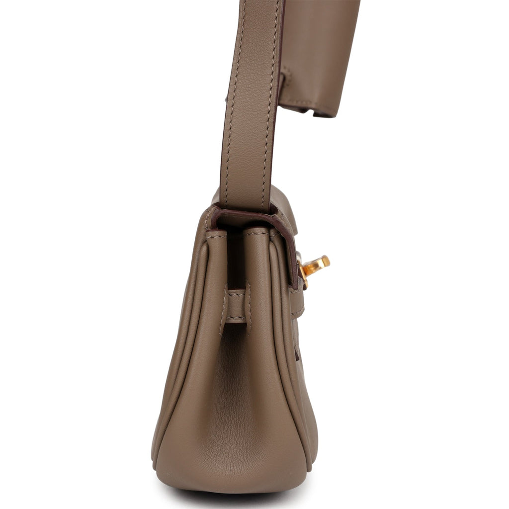 Kelly Moove Etoupe Swift Gold Hardware