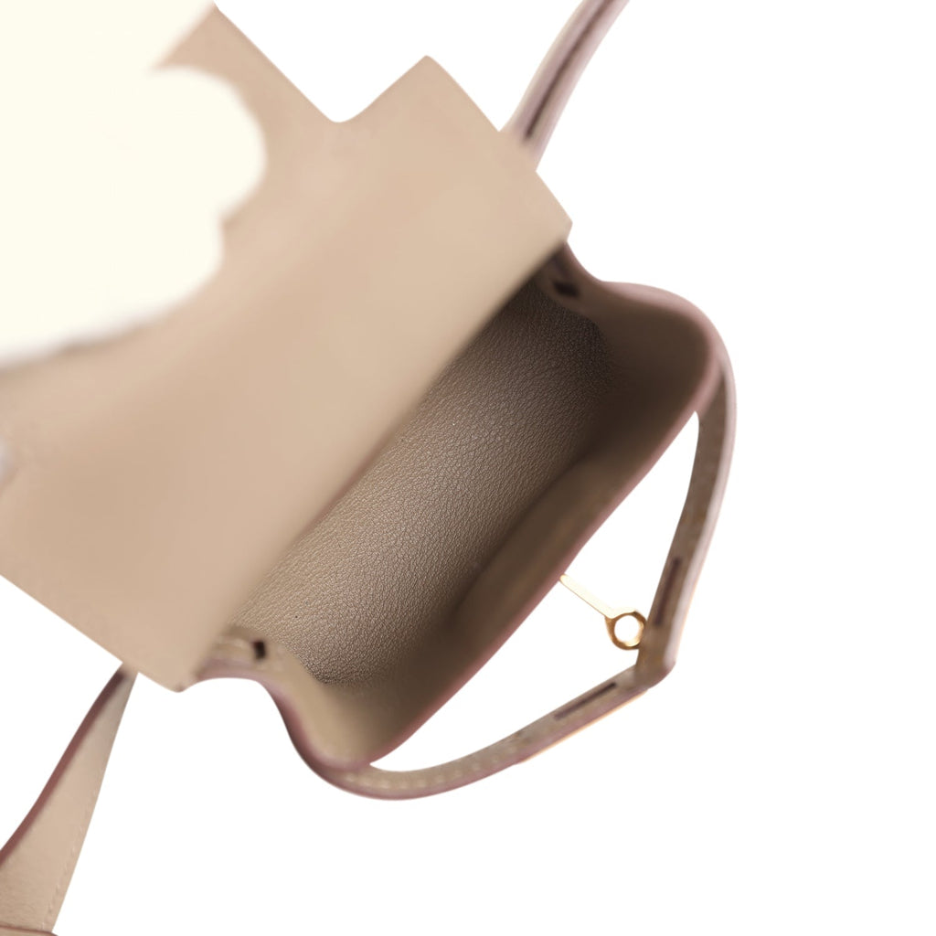 Kelly Moove Etoupe Swift Gold Hardware