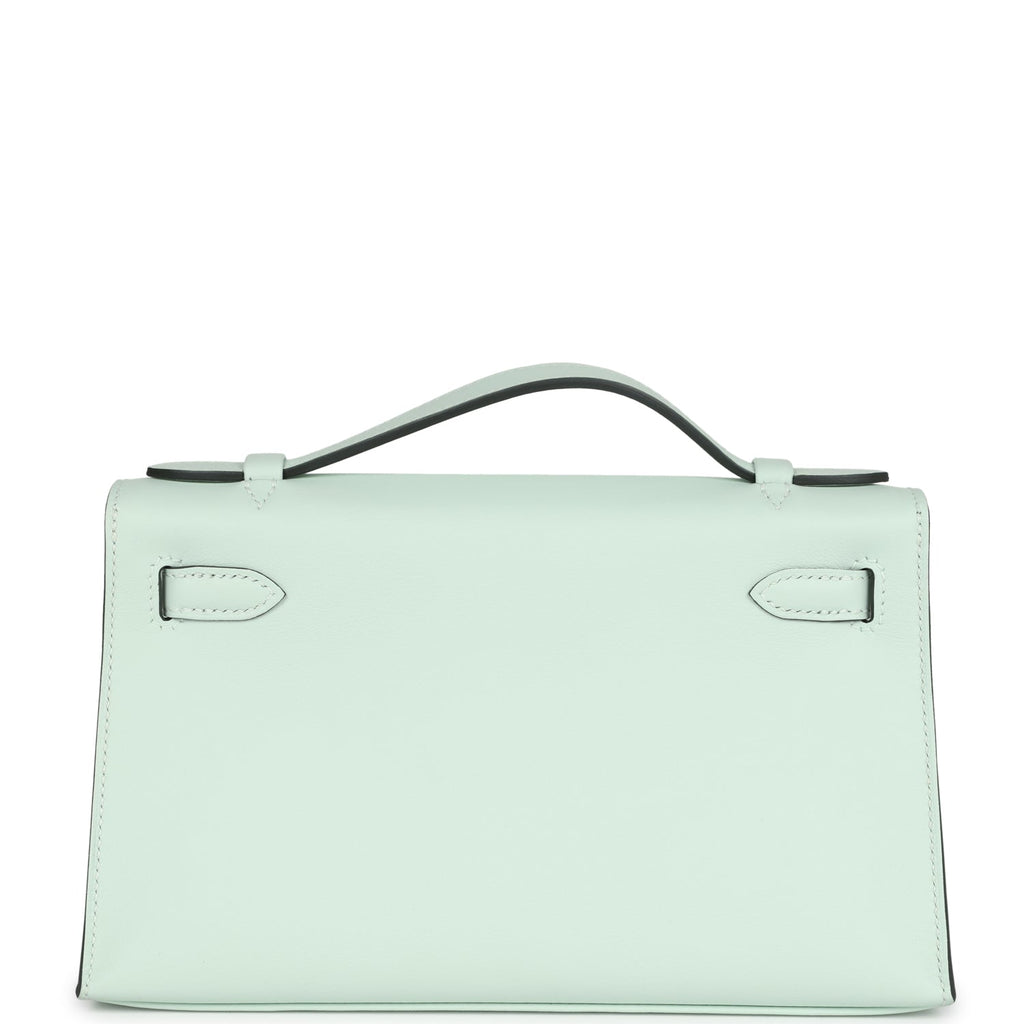 Kelly Pochette Vert Peppermint Swift Palladium Hardware