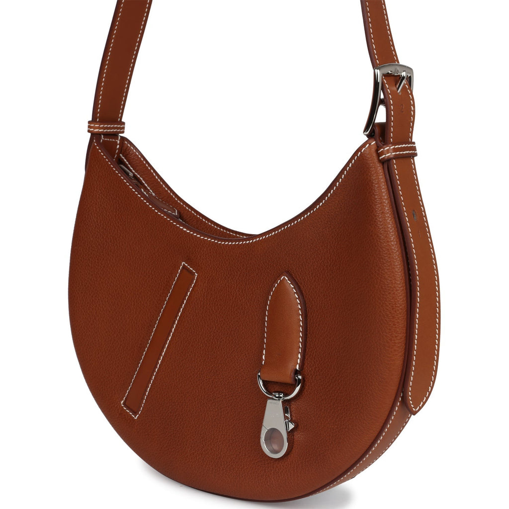 P'tit Arcon Bag Fauve Barenia Faubourg Palladium Hardware