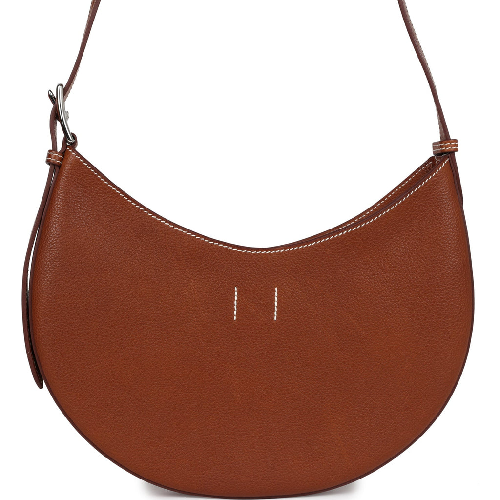 P'tit Arcon Bag Fauve Barenia Faubourg Palladium Hardware