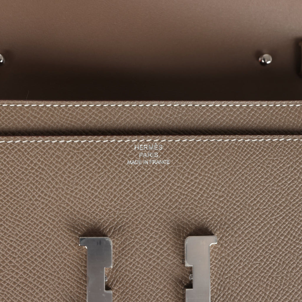Constance Wallet To Go Etoupe Epsom Palladium Hardware