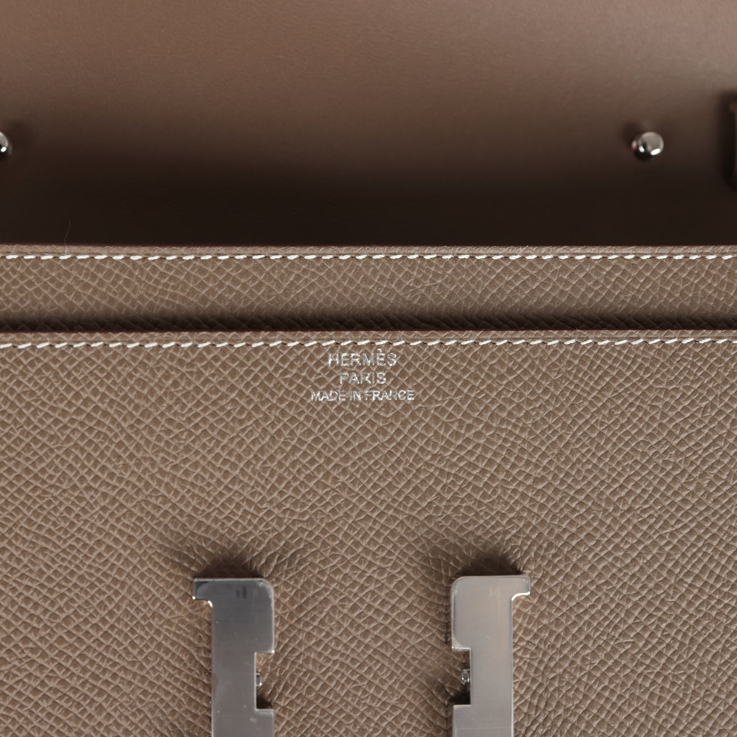 Constance Wallet To Go Etoupe Epsom Palladium Hardware