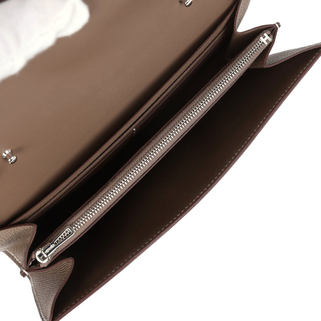 Constance Wallet To Go Etoupe Epsom Palladium Hardware