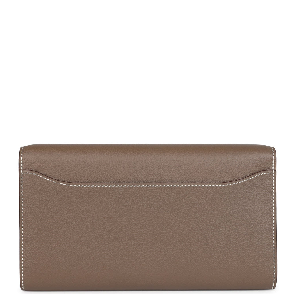 Constance Wallet To Go Etoupe Evercolor Palladium Hardware