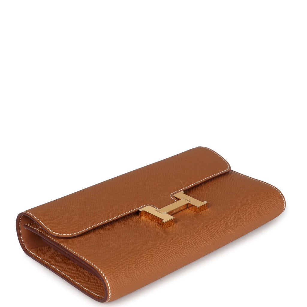 Constance Wallet To Go Gold Epsom Gold Hardware