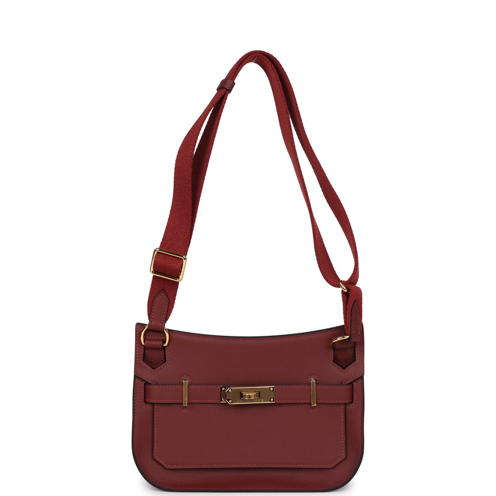 Mini Jypsiere Rouge H Swift Gold Hardware