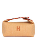 Bride A Brac Carre Case PM Fauve Merino Wool Palladium Hardware