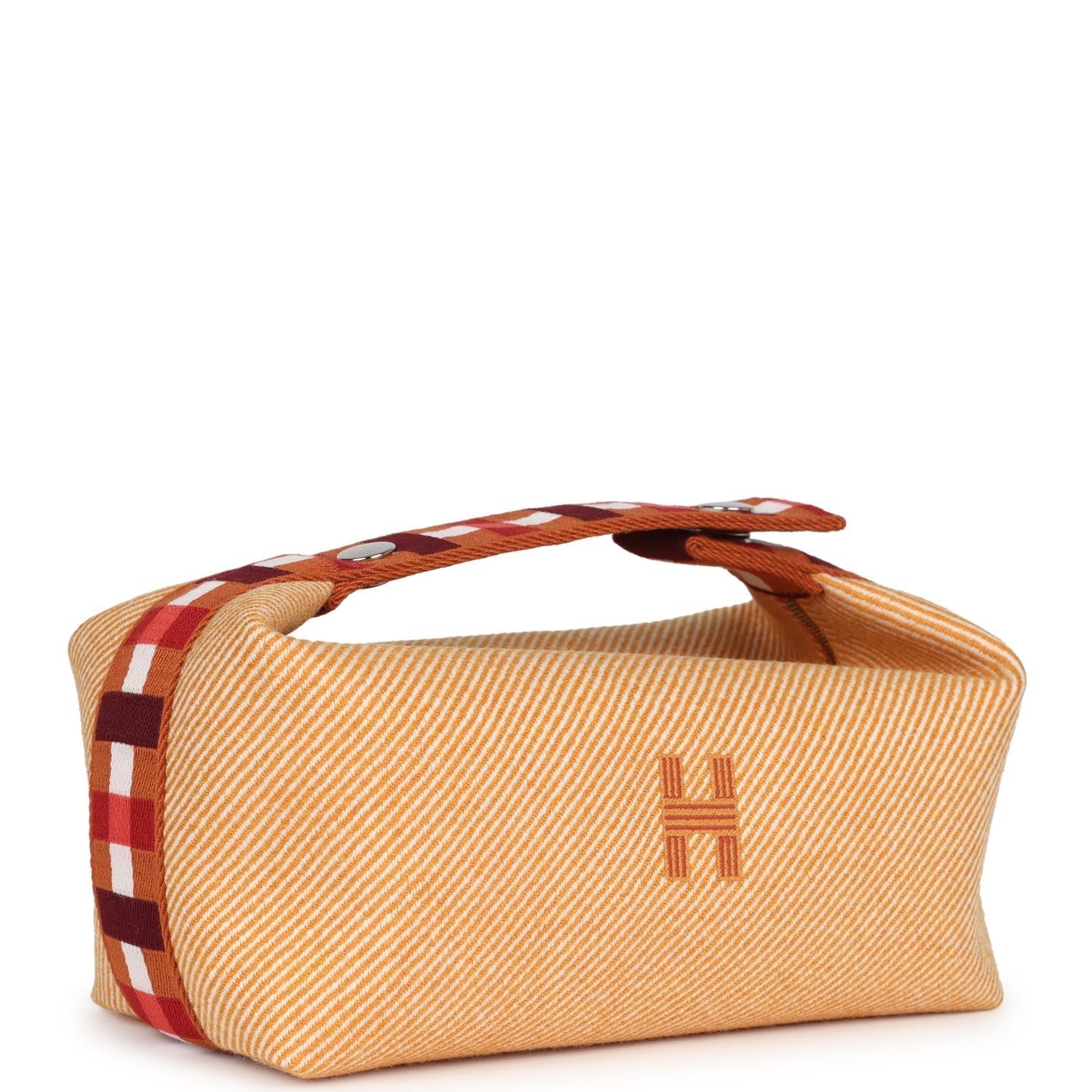 Bride A Brac Carre Case PM Fauve Merino Wool Palladium Hardware