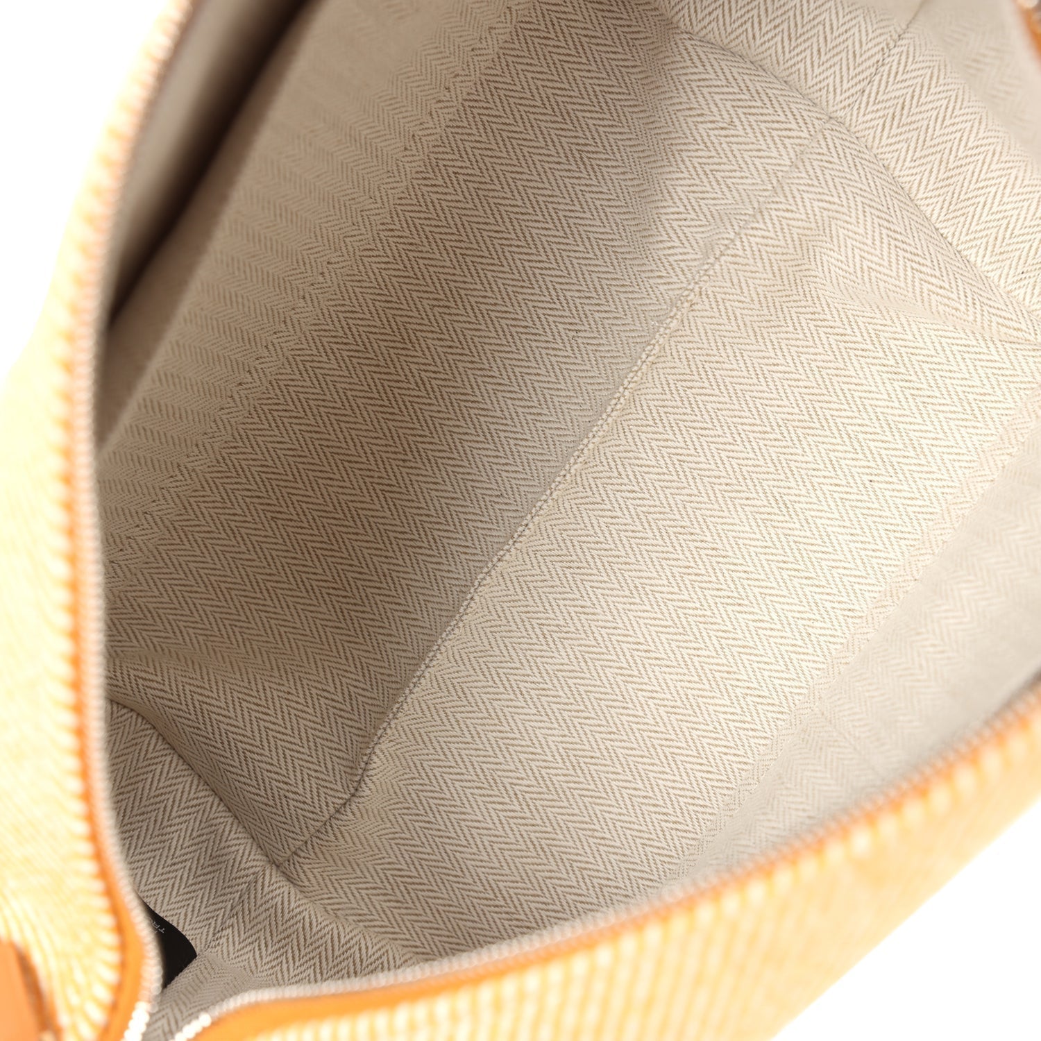 Bride A Brac Carre Case PM Fauve Merino Wool Palladium Hardware