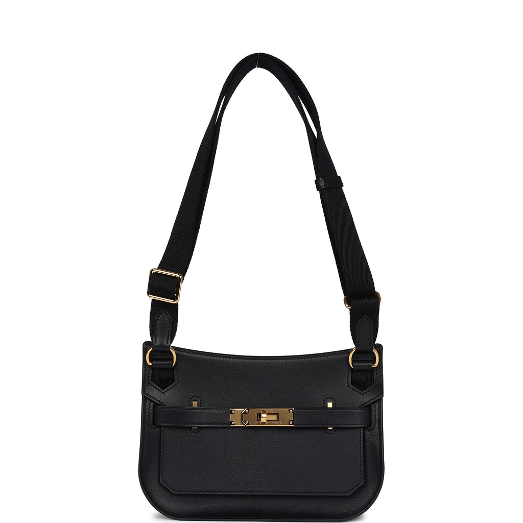 Mini Jypsiere Black Evergrain Gold Hardware