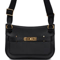 Mini Jypsiere Black Evergrain Gold Hardware