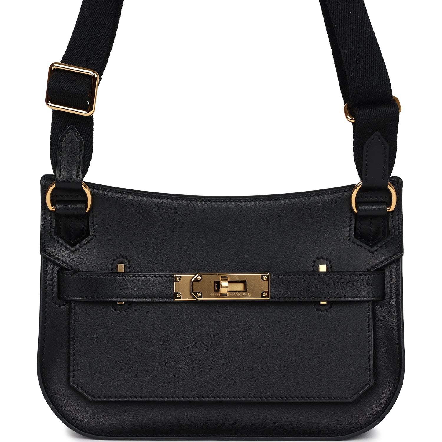 Mini Jypsiere Black Evergrain Gold Hardware