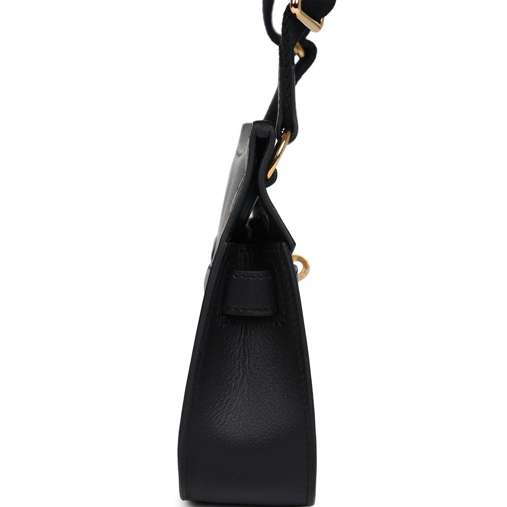 Mini Jypsiere Black Evergrain Gold Hardware