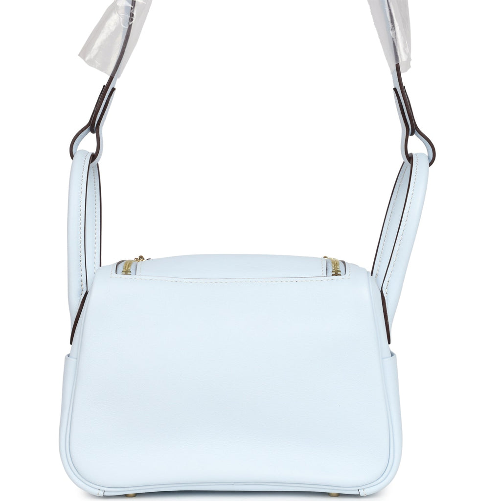 Mini Lindy Bleu Brume Swift Gold Hardware