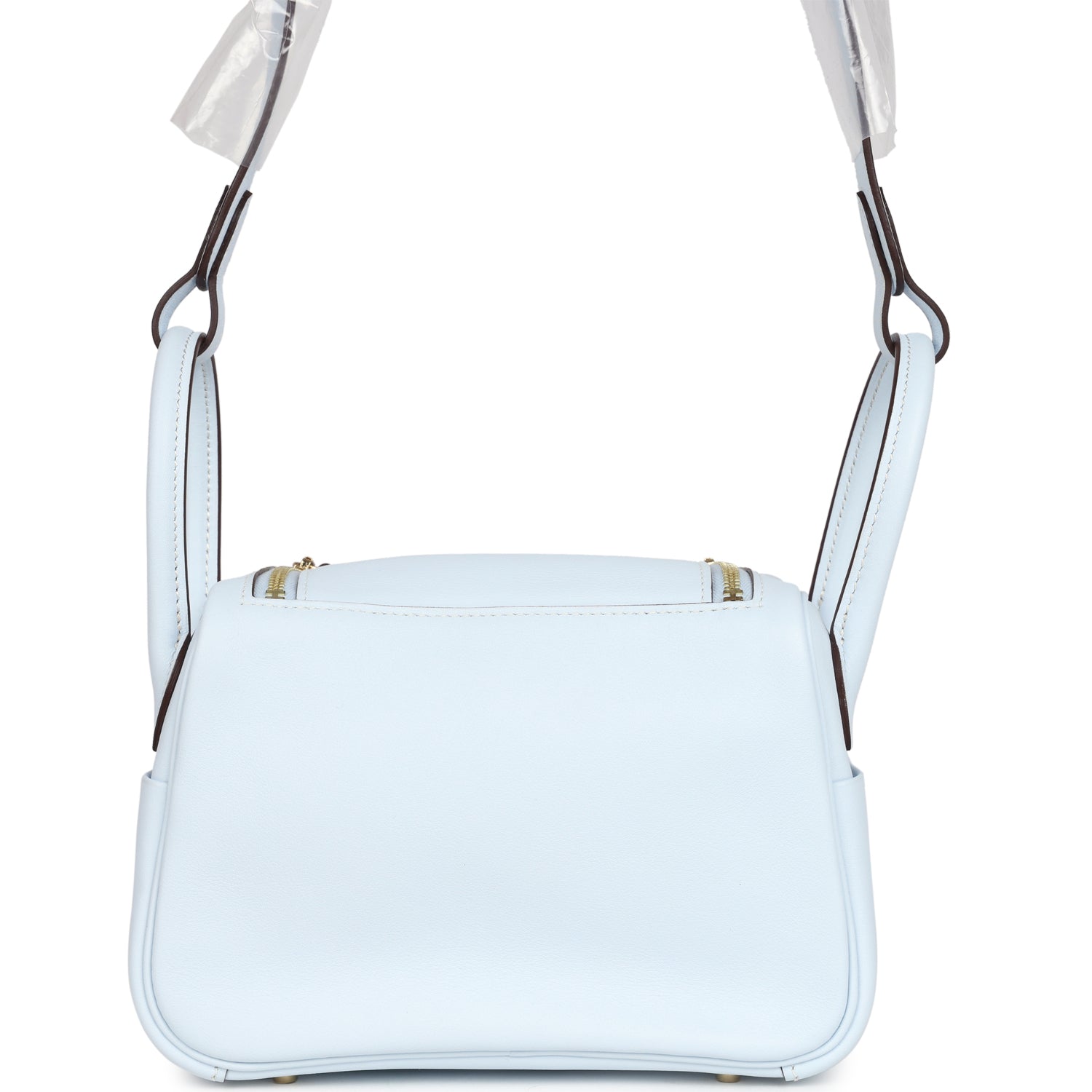 Mini Lindy Bleu Brume Swift Gold Hardware