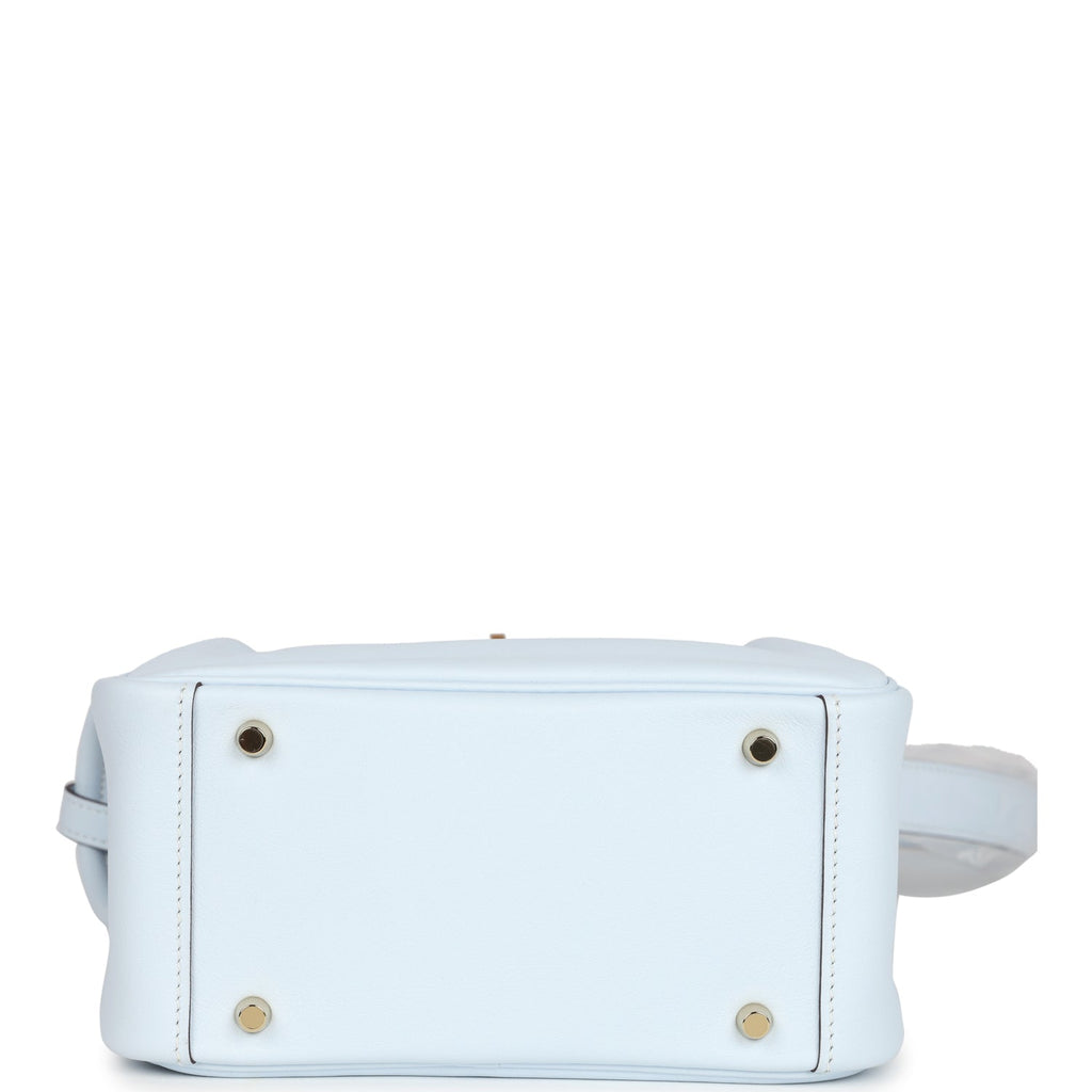 Mini Lindy Bleu Brume Swift Gold Hardware