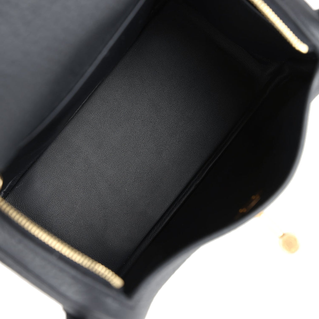 Mini Lindy II Black Clemence Gold Hardware