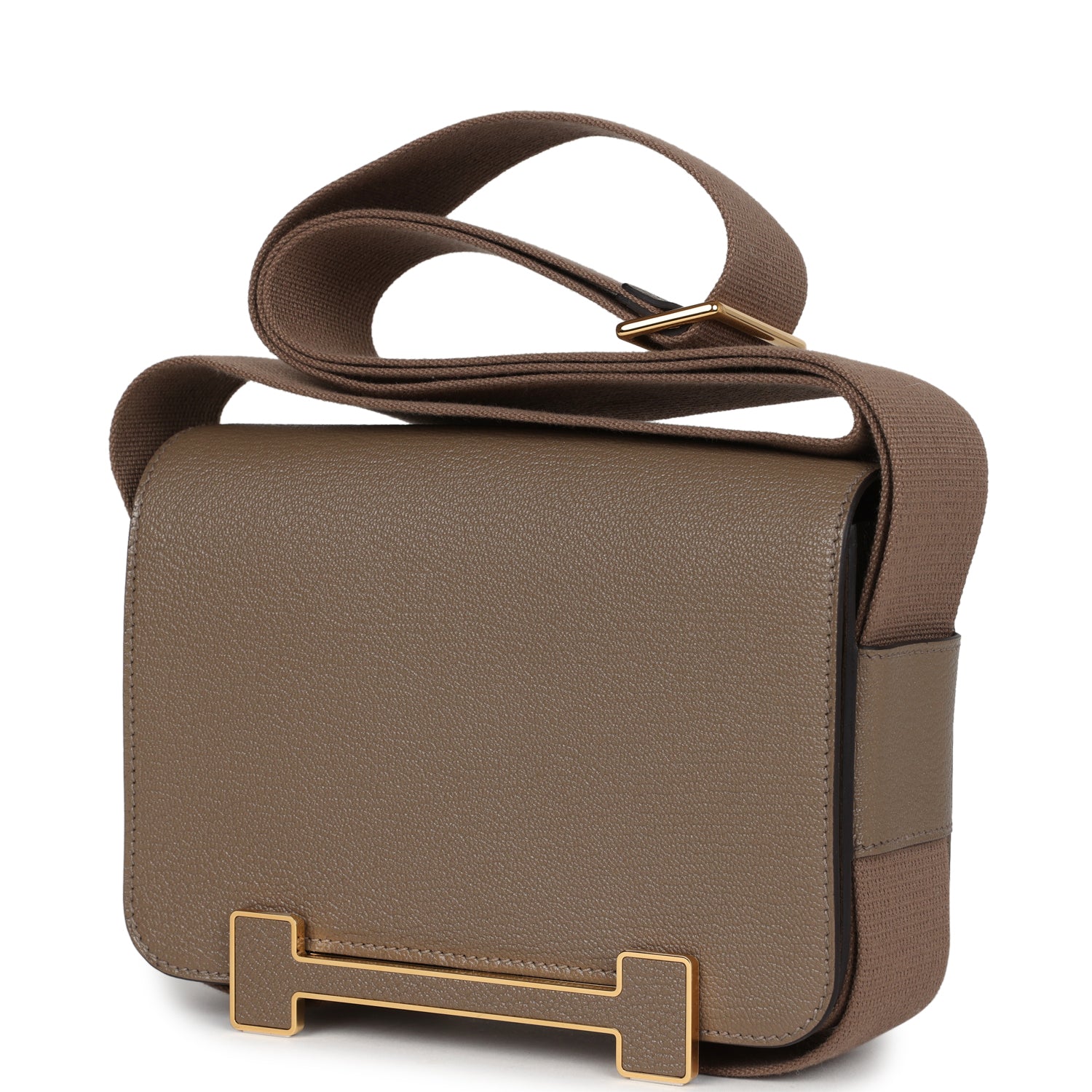 Geta Etoupe Chevre Gold Hardware