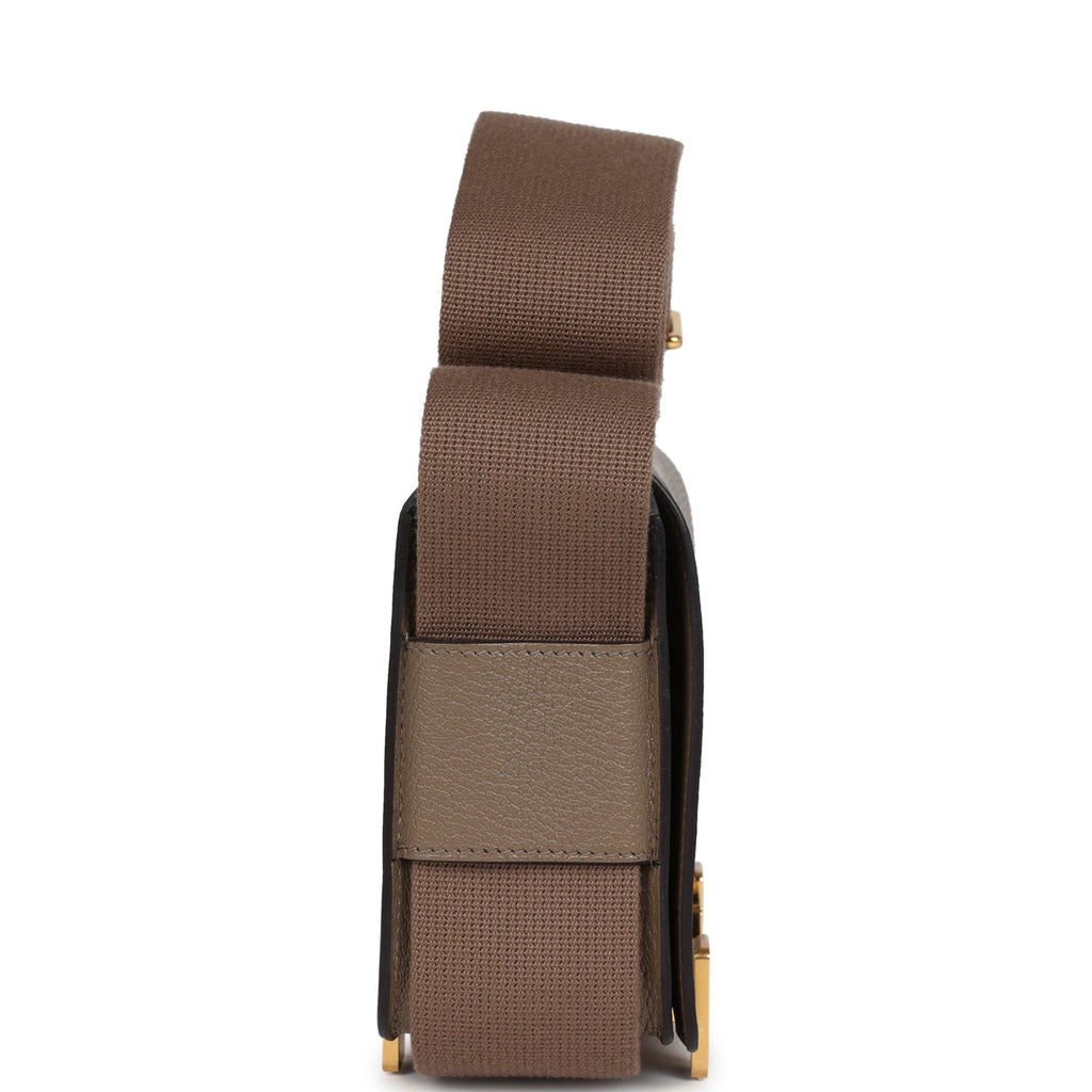 Geta Etoupe Chevre Gold Hardware
