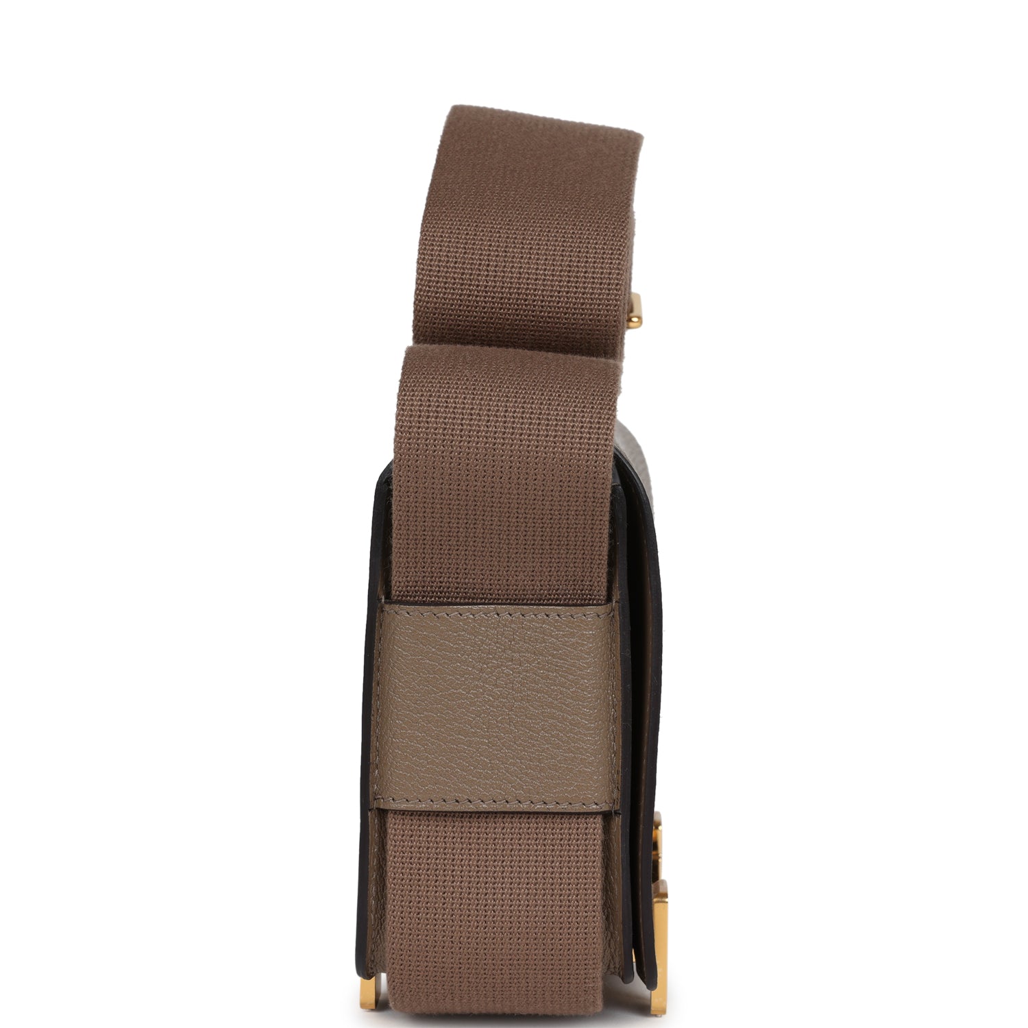 Geta Etoupe Chevre Gold Hardware