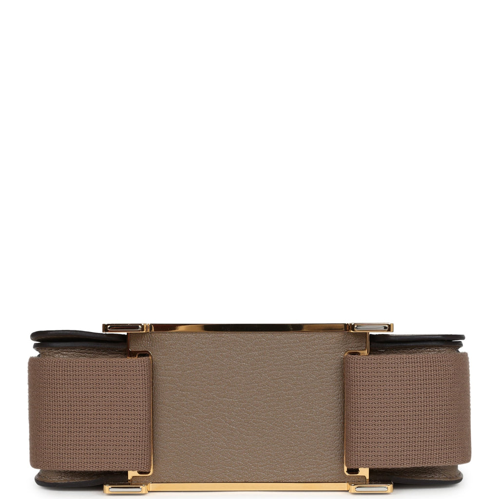 Geta Etoupe Chevre Gold Hardware