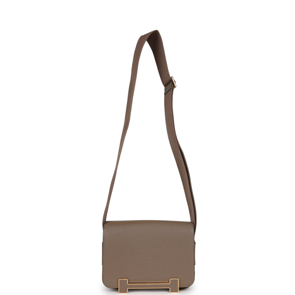 Geta Etoupe Chevre Gold Hardware