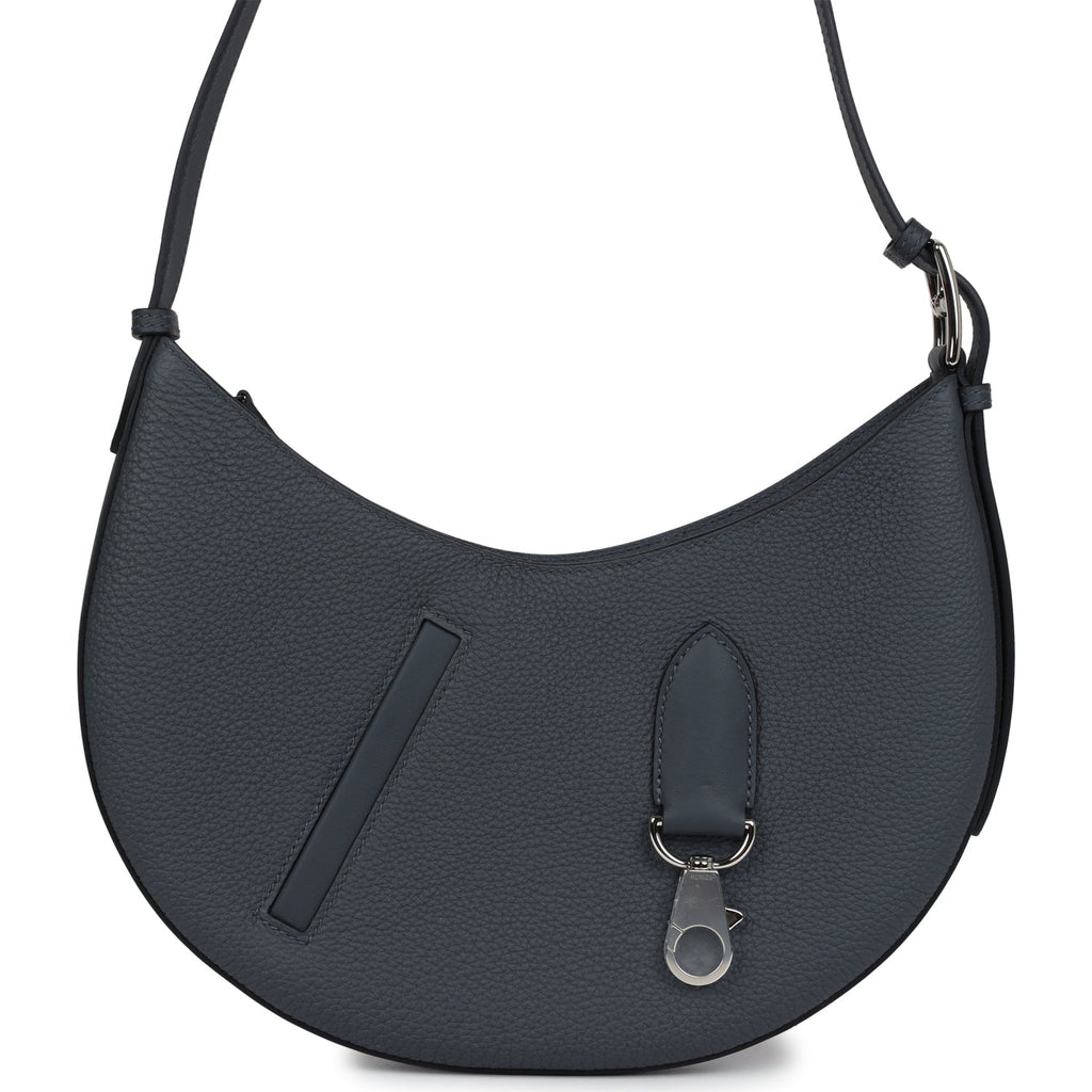 P'tit Arcon Bag Gris Misty Togo and Swift Palladium Hardware