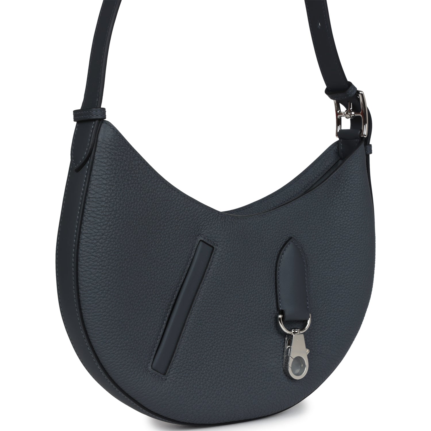 P'tit Arcon Bag Gris Misty Togo and Swift Palladium Hardware