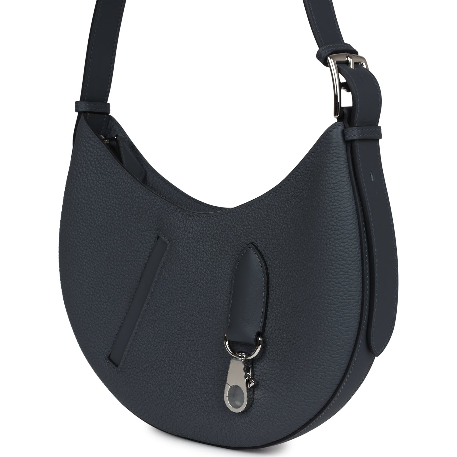 P'tit Arcon Bag Gris Misty Togo and Swift Palladium Hardware