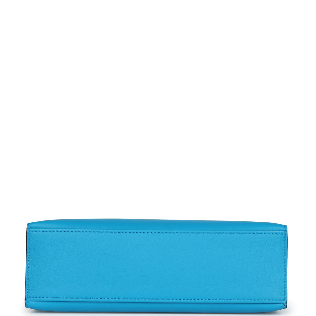Kelly Pochette Bleu Frida Swift Gold Hardware