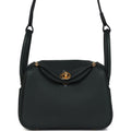 Mini Lindy II Vert Fonce Clemence Gold Hardware