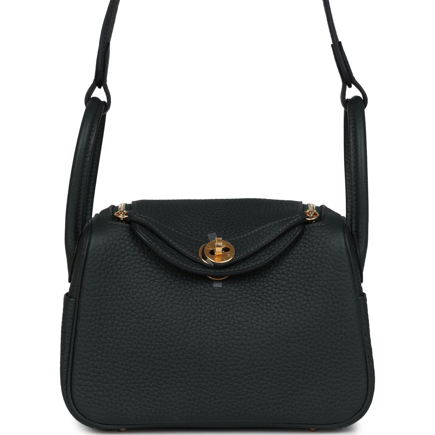 Mini Lindy II Vert Fonce Clemence Gold Hardware