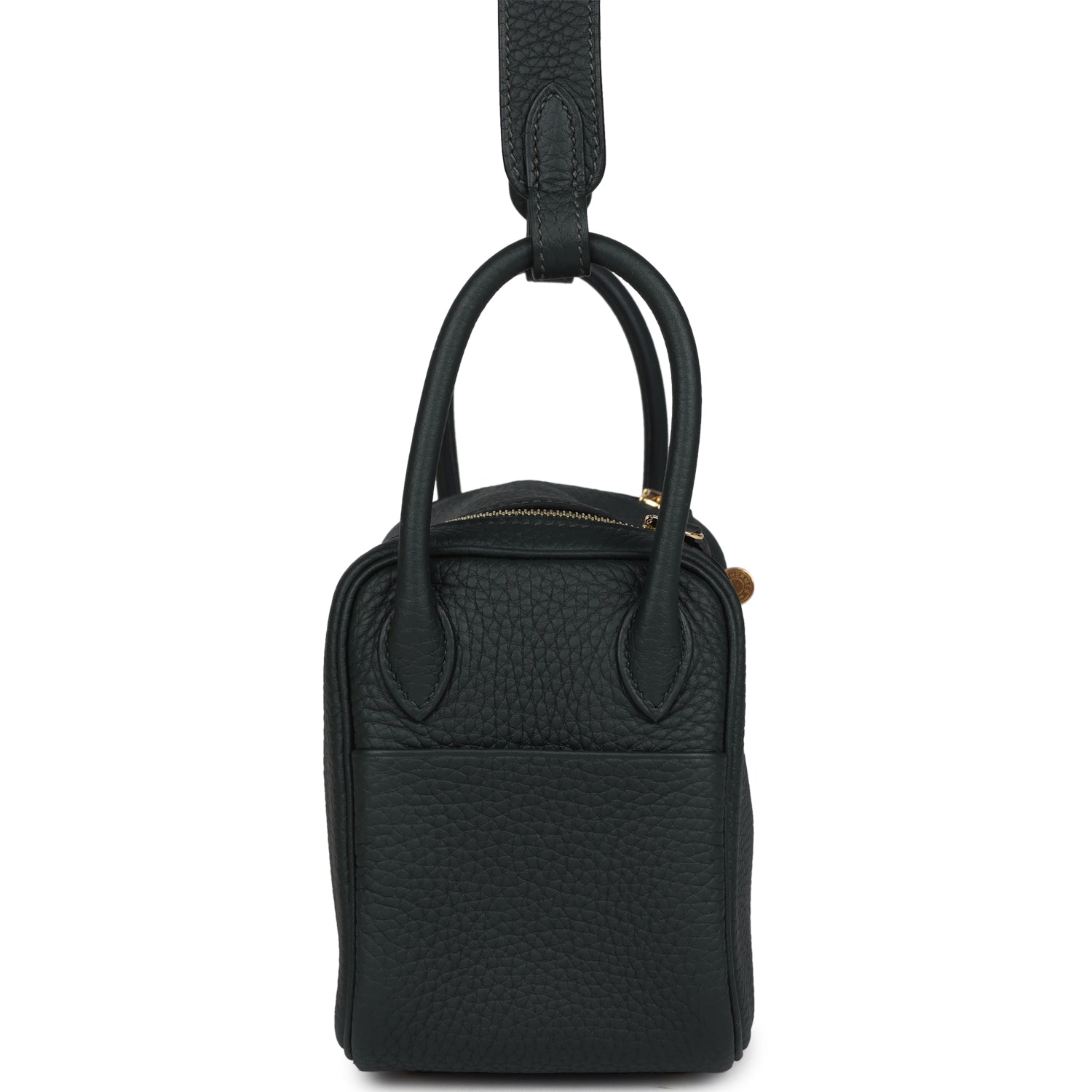 Mini Lindy II Vert Fonce Clemence Gold Hardware